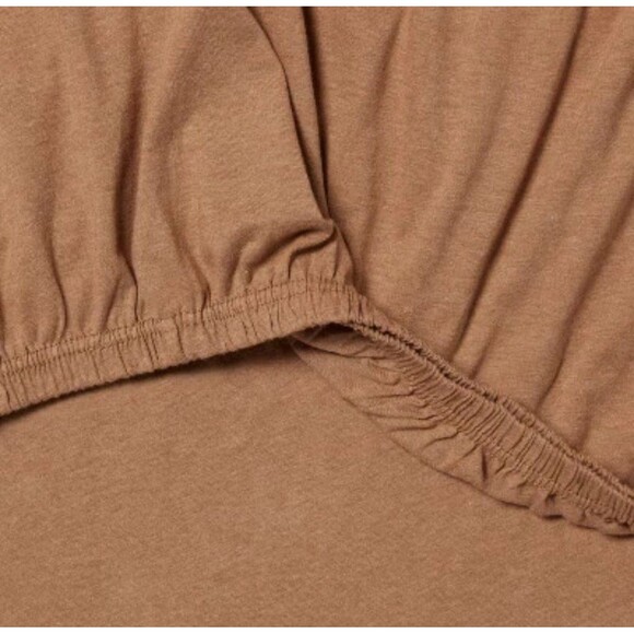 Queen Cotton Jersey Sheet Set Brown Heather – Threshold – NEW - Picture 4 of 6